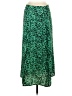 WAYF 100% Polyester Animal Print Green Casual Skirt Size S - photo 1