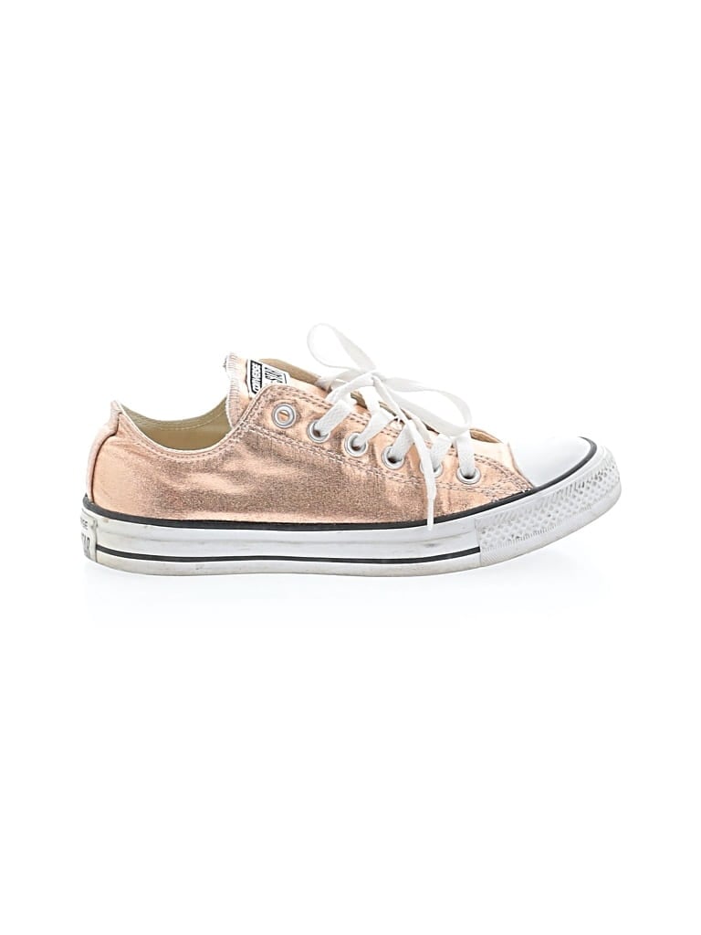 Pre-owned Converse Sneakers In Gold