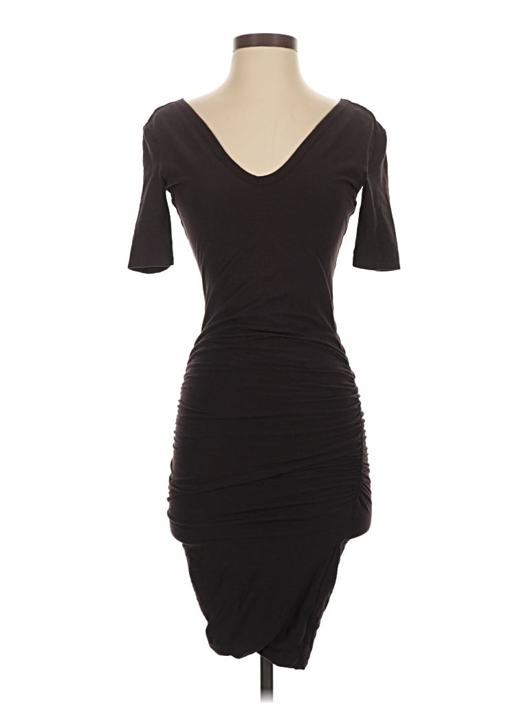 Pre-owned James Perse Cocktail Dress In Black