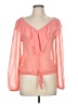 rue21 100% Polyester Pink Long Sleeve Blouse Size M - photo 1