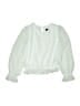 Iz Byer 100% Polyester Green Long Sleeve Blouse Size 7 - 8 - photo 1