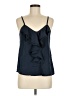 Audrey 3+1 100% Polyester Blue Sleeveless Blouse Size M - photo 1