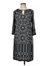 Wisp Print Gray Casual Dress Size 6 - photo 1
