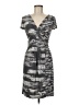 BCBGMAXAZRIA Graphic Gray Casual Dress Size M (estimated) - photo 1