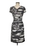 BCBGMAXAZRIA Graphic Gray Casual Dress Size M (estimated) - photo 2