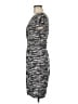 BCBGMAXAZRIA Graphic Gray Casual Dress Size M (estimated) - photo 5