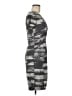 BCBGMAXAZRIA Graphic Gray Casual Dress Size M (estimated) - photo 4