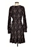 Muse Animal Print Black Casual Dress Size L (petite) - photo 2