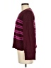 Marled by Reunited Stripes Burgundy Pullover Sweater Size M - photo 5