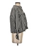 J.Crew 100% Cotton Checkered-gingham Black Long Sleeve Blouse Size S - photo 4
