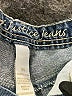 Justice 100% Cotton Blue Silver Jeans Size 8s - photo 3