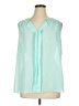 Poema Teal Sleeveless Blouse Size 1X - photo 1