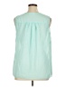 Poema Teal Sleeveless Blouse Size 1X - photo 2