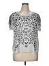 Apt. 9 Animal Print Silver Short Sleeve T-Shirt Size 1X - photo 1