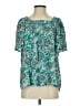 Ann Taylor LOFT 100% Rayon Teal Short Sleeve Blouse Size XS - photo 1