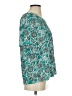 Ann Taylor LOFT 100% Rayon Teal Short Sleeve Blouse Size XS - photo 4