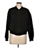Shein Argyle Black Track Jacket Size L - photo 1