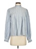 Zara Blue Long Sleeve Blouse Size XS - photo 1