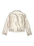 Urban Republic 100% Polyurethane Metallic Solid Pink Jacket Size 14 - photo 2