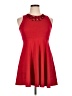 Lands' End Hearts Red Cocktail Dress Size 14 - photo 1