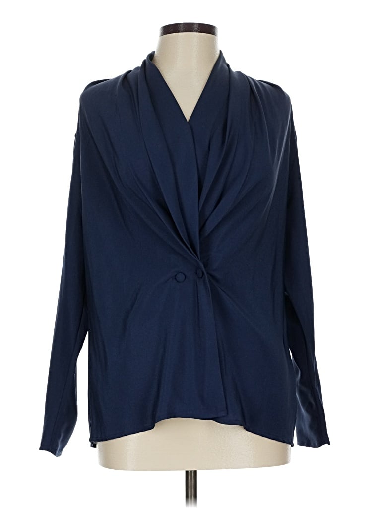 Pre-owned Jh Collectibles Long Sleeve Blouse In Blue