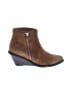 Elaine Turner Brown Tan Ankle Boots Size 8 - photo 1