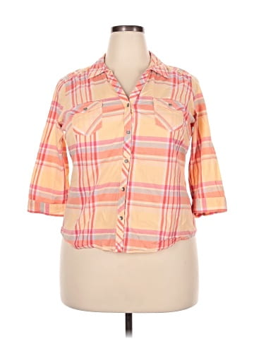 SONOMA life + style 3/4 Sleeve Button-Down Shirt (view 1)