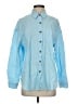 HOTOUCH 100% Cotton Color Block Blue Long Sleeve Button-Down Shirt Size S - photo 1