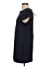 Thyme Solid Black Casual Dress Size L - photo 5
