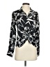 Express 100% Polyester Print Black Long Sleeve Blouse Size XS - photo 1