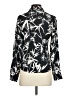 Express 100% Polyester Print Black Long Sleeve Blouse Size XS - photo 2