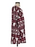 Twenty Second Argyle Burgundy Casual Dress Size S - photo 4