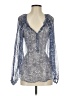 Love Sam 100% Viscose Silver Long Sleeve Blouse Size XS - photo 1