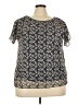 Max Studio Brown Short Sleeve Blouse Size 2X - photo 1