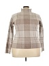 Max Studio Checkered-gingham Tan Turtleneck Sweater Size XXL - photo 1