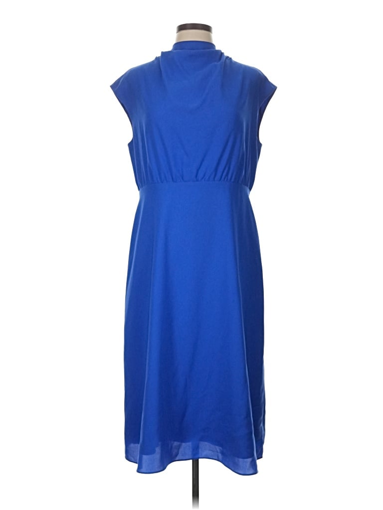 Pre-owned Ann Taylor Casual Dress In Blue