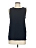 Ann Taylor LOFT 100% Polyester Black Blue Sleeveless Top Size M - photo 1