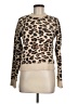 Orange Kiss Animal Print Tan Pullover Sweater Size M - photo 1