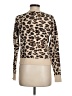 Orange Kiss Animal Print Tan Pullover Sweater Size M - photo 2