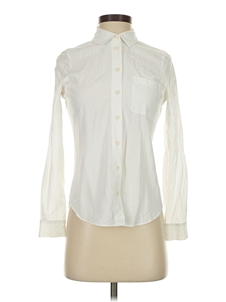 Pre-owned Lacoste Long Sleeve Button Down Shirt In White