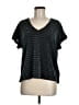 Traffic People Black Short Sleeve Top Size M - photo 1