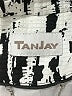 TanJay 100% Polyester Print Silver Black Raincoat Size XL (estimated) - photo 6