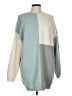 Missguided Color Block Teal Pullover Sweater Size 10 - photo 1