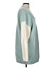 Missguided Color Block Teal Pullover Sweater Size 10 - photo 4