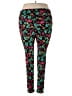 Lularoe Floral Black Active Pants Size 2X (TC2) - photo 2