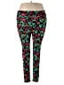 Lularoe Floral Black Active Pants Size 2X (TC2) - photo 1