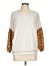Peach Love Paisley White Pullover Sweater Size L - photo 1