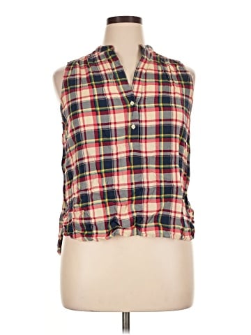 Fun2Fun Sleeveless Button-Down Shirt (view 1)