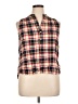 Fun2Fun 100% Rayon Red Sleeveless Button-Down Shirt Size 1X - photo 1
