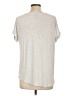 H by Bordeaux Silver Short Sleeve Top Size L - photo 2